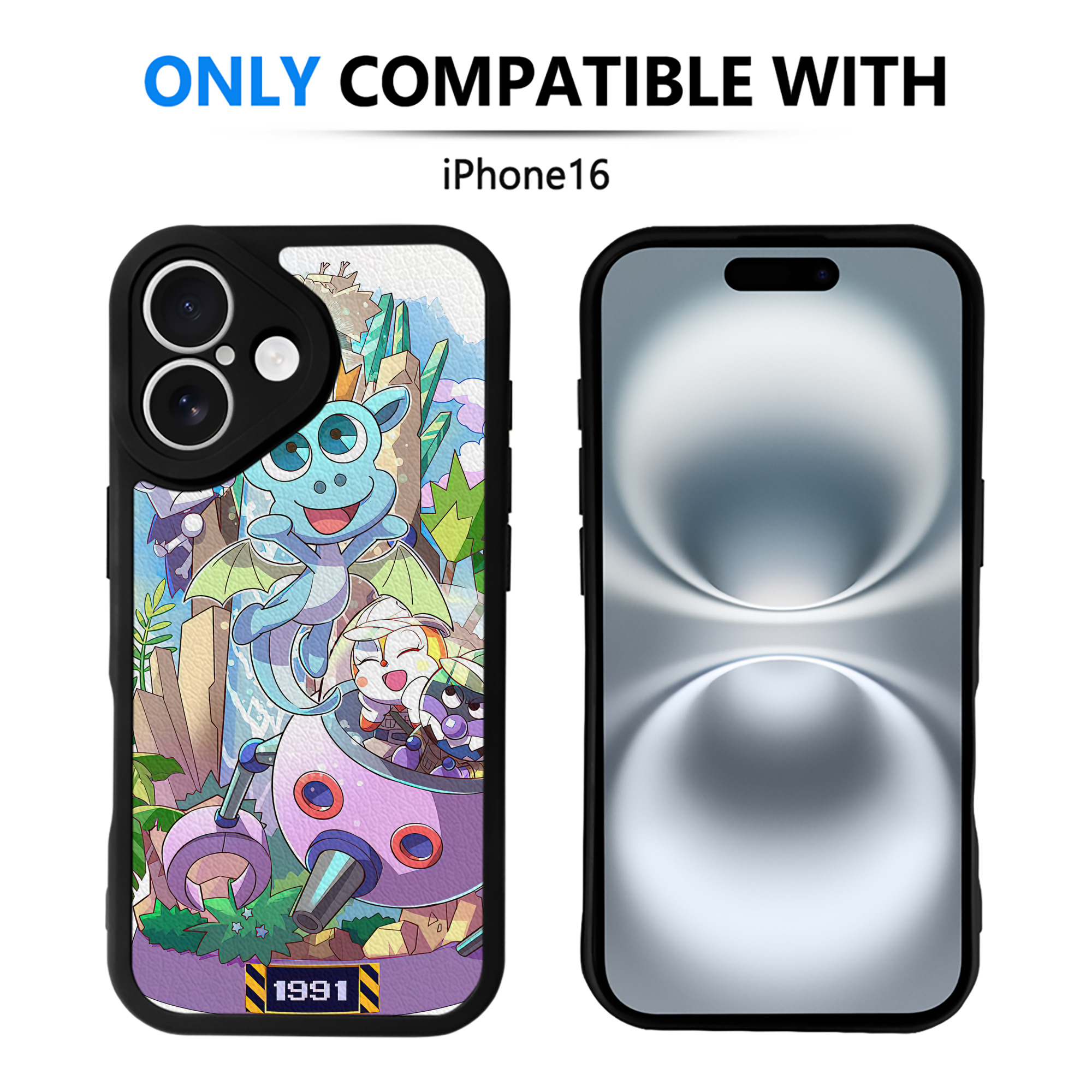（画像用） アンパンマン Anpanman 【iPhone 16シリーズ対応】シリコンスマホケース（レザー調） 材質：シリコン